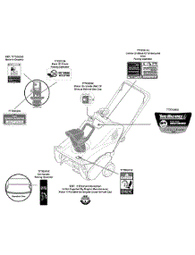 Label Map Ym Lowes parts for Yard Machines Snow Thrower 31A-2M1A762 / 2009 from AppliancePartsPros.com