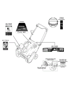 Label Map 31A-2M1e700 parts for Yard Machines Snow Thrower 31A-2M1E700 / 2013 from AppliancePartsPros.com