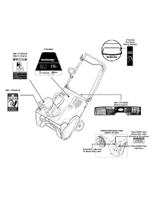 Label Map 31A-2M1e700 parts for Yard Machines Snow Thrower 31A-2M1E700 / 2014 from AppliancePartsPros.com