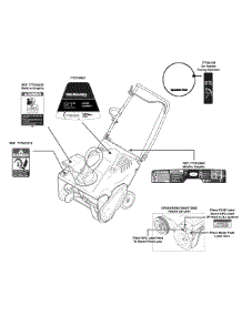 Label Map 31A-2M1e700 parts for Yard Machines Snow Thrower 31A-2M1E700 / 2015 from AppliancePartsPros.com