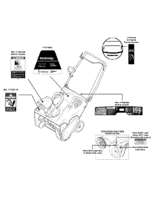 Label Map 31A-2M1e752 parts for Yard Machines Snow Thrower 31A-2M1E752 / 2014 from AppliancePartsPros.com