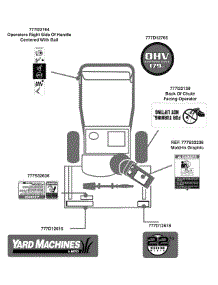 Label Map parts for Yard Machines Snow Thrower 31A-32AD700 / 2008 from AppliancePartsPros.com