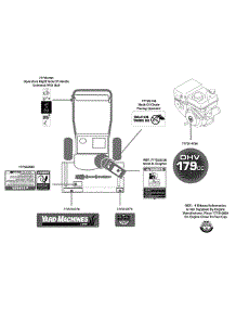 Label Map 31A-32Ad700 parts for Yard Machines Snow Thrower 31A-32AD700 / 2010 from AppliancePartsPros.com
