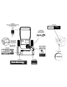 Label Map Yard Machines parts for Yard Machines Snow Thrower 31A-32AD700 / 2012 from AppliancePartsPros.com