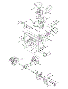 Auger Housing & Discharge Chute parts for Yard Machines Snow Thrower 31A-32AD752 / 2008 from AppliancePartsPros.com