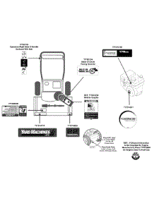Label Map 31A-32Ad752 parts for Yard Machines Snow Thrower 31A-32AD752 / 2013 from AppliancePartsPros.com