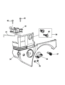 165-Suc Engine Shroud parts for Yard Machines Snow Thrower 31A-32AD752 / 2014 from AppliancePartsPros.com