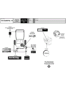 Label Map 31A-32Ad752 parts for Yard Machines Snow Thrower 31A-32AD752 / 2014 from AppliancePartsPros.com