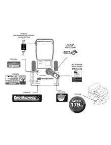 Label Map 31A-32Ad762 parts for Yard Machines Snow Thrower 31A-32AD762 / 2009 from AppliancePartsPros.com