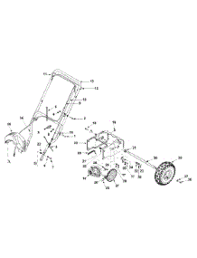 Handle & Wheels parts for Yard Machines Snow Thrower 31A-380D000 / 2004 from AppliancePartsPros.com