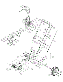 Handle & Wheels parts for Yard Machines Snow Thrower 31A-3BAD729 / 2005-2 from AppliancePartsPros.com