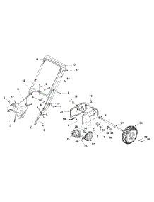 Handle & Wheels parts for Yard Machines Snow Thrower 31A-3BAD762 / 2005 from AppliancePartsPros.com
