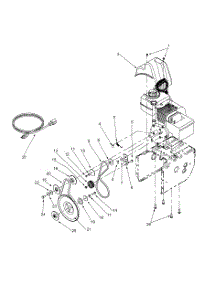 Engine And V-Belts parts for Yard Machines Snow Thrower 31A-611D000 / 2000 from AppliancePartsPros.com