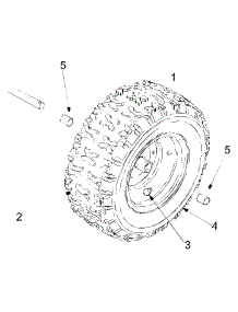 Wheels parts for Yard Machines Snow Thrower 31A-611D000 / 2002 from AppliancePartsPros.com
