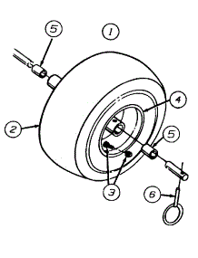 Wheel Assembly parts for Yard Machines Snow Thrower 31A-611D352 / 1998 from AppliancePartsPros.com