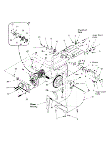 Frame Assembly parts for Yard Machines Snow Thrower 31A-611D352 / 1999 from AppliancePartsPros.com