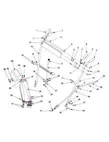 Handle Assembly parts for Yard Machines Snow Thrower 31A-611D352 / 1999 from AppliancePartsPros.com