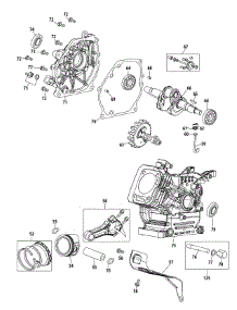 165-Sub-11 Crankcase parts for Yard Machines Snow Thrower 31A-62BD700 / 2011 from AppliancePartsPros.com