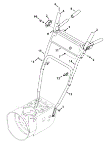 Handle Panel parts for Yard Machines Snow Thrower 31A-63BD700 / 2014 from AppliancePartsPros.com