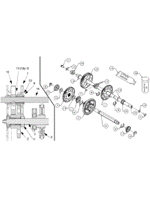 Drive Shaft Threaded 753-05191 parts for Yard Machines Snow Thrower 31A-6BCD700 / 2005 from AppliancePartsPros.com