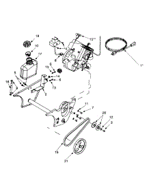 Drive And Fuel Tank parts for Yard Machines Snow Thrower 31AE150-000 / 2001 from AppliancePartsPros.com