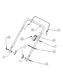 Handle Assembly Control parts for Yard Machines Snow Thrower 31AE150-062 / 1999 from AppliancePartsPros.com
