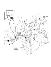 Frame Assembly parts for Yard Machines Snow Thrower 31AE611D120 / 2000 from AppliancePartsPros.com