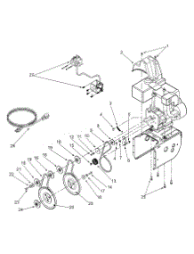 Engine And V-Belts parts for Yard Machines Snow Thrower 31AE640F088 / 2000 from AppliancePartsPros.com