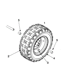 Wheel Assemblies 31Ae660f parts for Yard Machines Snow Thrower 31AE660F062 / 1999 from AppliancePartsPros.com