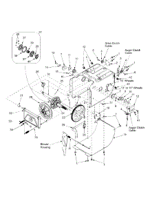 Drive & Frame parts for Yard Machines Snow Thrower 31AE664G352 / 2002 from AppliancePartsPros.com