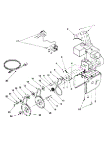 Engine And V-Belts 31Ae665e parts for Yard Machines Snow Thrower 31AE665E118 / 1999 from AppliancePartsPros.com