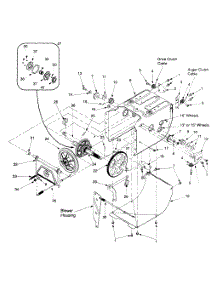 Frame Assembly 31Ae665e parts for Yard Machines Snow Thrower 31AE665E118 / 1999 from AppliancePartsPros.com