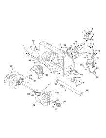 Chute & Auger Assembly parts for Yard Machines Snow Thrower 31AE665E118 / 2001 from AppliancePartsPros.com