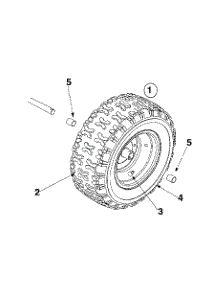 Wheels parts for Yard Machines Snow Thrower 31AE665E118 / 2001 from AppliancePartsPros.com