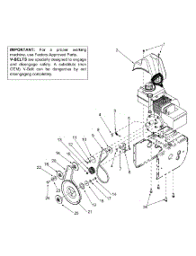 Belt Drive Assembly parts for Yard Machines Snow Thrower 31AE665E118 / 2002 from AppliancePartsPros.com