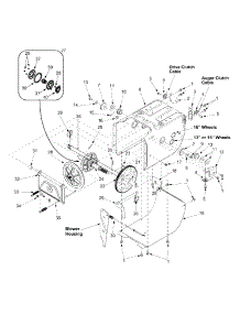 Friction Wheel Assembly parts for Yard Machines Snow Thrower 31AE665E118 / 2002 from AppliancePartsPros.com