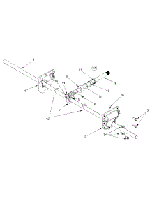 Worm Gear Assembly parts for Yard Machines Snow Thrower 31AE665E118 / 2002 from AppliancePartsPros.com