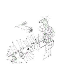 Engine And V-Belts parts for Yard Machines Snow Thrower 31AE6A4E000 / 2000 from AppliancePartsPros.com