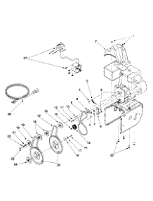 Engine And V-Belts parts for Yard Machines Snow Thrower 31AE740F000 / 1999 from AppliancePartsPros.com