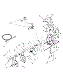 Engine And V-Belts parts for Yard Machines Snow Thrower 31AE762F013 / 2000 from AppliancePartsPros.com