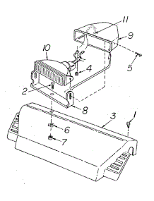 Headlight Assembly parts for Yard Machines Snow Thrower 31AE880I525 / 1998 from AppliancePartsPros.com