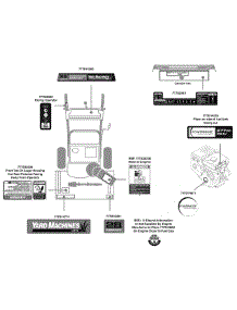 Label Map 31Ah64eg700 parts for Yard Machines Snow Thrower 31AH64EG700 / 2011 from AppliancePartsPros.com