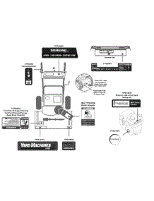 Label Map 31Ah64fg700 parts for Yard Machines Snow Thrower 31AH64FG700 / 2015 from AppliancePartsPros.com