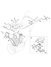 Extended Chute parts for Yard Machines Snow Thrower 31AH65FH700 / 2009 from AppliancePartsPros.com