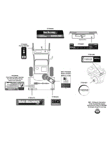Label Map 31Ah65fh700 parts for Yard Machines Snow Thrower 31AH65FH700 / 2011 from AppliancePartsPros.com