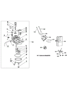 483-Sub Carburetor parts for Yard Machines Snow Thrower 31AH65FH700 / 2012 from AppliancePartsPros.com
