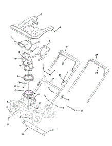 Shroud, Chute, Handle & Auger Housing parts for Yard Machines Snow Thrower 31AM2N1B729 / 2009 from AppliancePartsPros.com