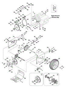Drive System parts for Yard Machines Snow Thrower 31AM62EE752 / 2009 from AppliancePartsPros.com