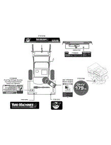 Label Map 31Am62ee752 parts for Yard Machines Snow Thrower 31AM62EE752 / 2009 from AppliancePartsPros.com