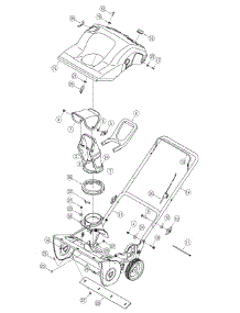 Chute & Handle Assembly parts for Yard Machines Snow Thrower 31AS230-729 / 2005-2 from AppliancePartsPros.com